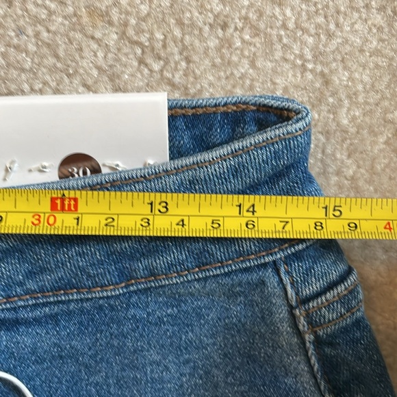 Just black denim distressed high rise blue jeans 30 - Picture 7 of 8